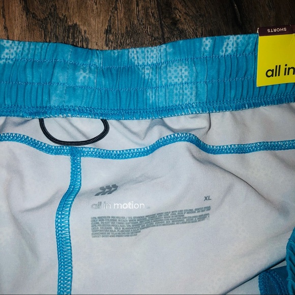 NWT All In Motion Blue Athletic Shorts - Picture 2 of 7